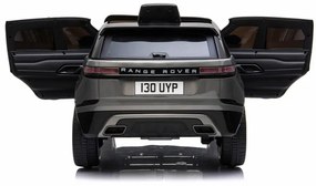 Range Rover Velar 12v, Carro elétrico Infantil módulo de música, assento de couro, pneus de borracha EVA Cinzento