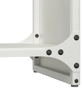 Suporte para lenha 40x30x80 cm aço laminado a frio branco
