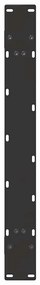 Pés para mesa de jantar em formato A, 2 peças, preto, 90x (72-73) cm,
