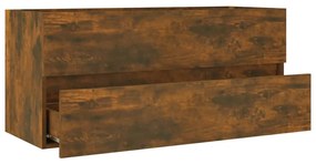 Móvel p/ lavatório 100x38,5x45cm deriv. madeira carvalho fumado