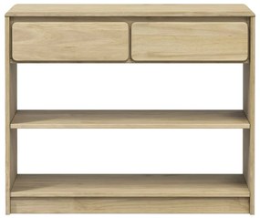 Mesa consola SAUDA 89,5x36,5x73 cm pinho maciço cor carvalho