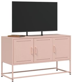 Móvel de TV 100,5x39x60,5 cm aço rosa