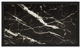 Mesa consola 60x35x75 cm vidro temperado preto