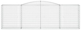 Cestos gabião arqueados 5pcs 400x50x120/140cm ferro galvanizado