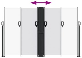 Toldo lateral retrátil 160x1200 cm branco