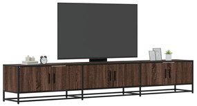 vidaXL Móvel de TV 240x35x41 cm derivados de madeira carvalho castanho