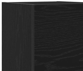 Armário de TV de parede vidaXL Carvalho Preto 30,5x30x30 cm