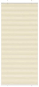 vidaXL Creme Plissada Cega 85x200 cm Largura Tecido 84,4 cm Poliéster