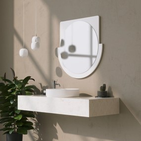 Espelho Decorativo Lucky – Branco – 70x65x2 cm