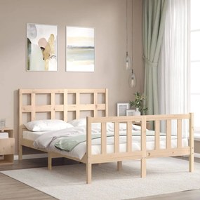 Cama sem colchão 120x200 cm madeira de pinho maciça