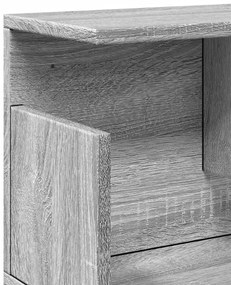 Armário de parede 80x20x30 cm deriv. madeira cinzento sonoma