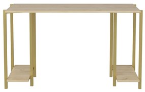 Secretária Academy – Carvalho Dourado – 125,2x60x73,8 cm