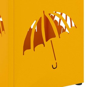 Suporte para Guarda-Chuva Amarelo mostarda Metal Compacto
