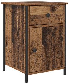 Armários de Cabeceira 2 pcs Madeira Velha 40x42x60 cm Madeira de Engen