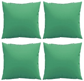 Almofadas de sofá 4 pcs 60x60 cm tecido verde