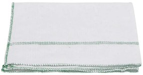 Panos de Limpeza 10 pcs 50x60 cm branco com riscas verdes