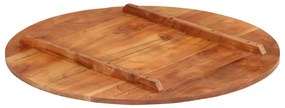 Tampo de mesa redondo madeira de acácia maciça 15-16 mm 70 cm