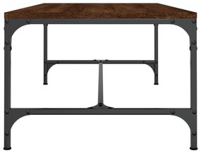Mesa de centro 100x50x35 cm derivados madeira carvalho castanho