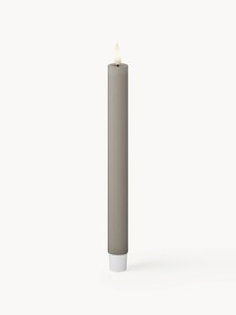 Velas LED artesanais Real Flame, Alt 24 cm, conjunto de 2