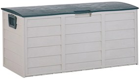 Caixa para exterior creme e verde 112 x 50 cm LOCARNO Beliani