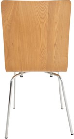 Conjunto de 2 cadeiras de cozinha e sala de jantar Pepe 43 x 87 x 47 cm Cor Carvalho