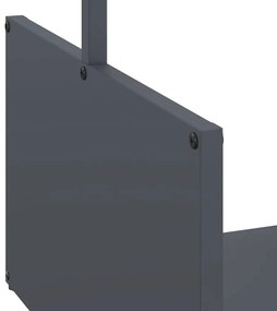 Suporte para lenha 40x40x40 cm aço laminado a frio antracite