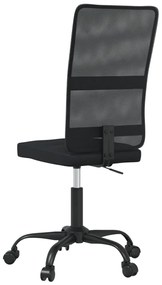 Cadeira de escritório tecido de malha preto