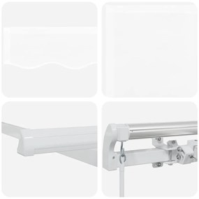 Toldo Retrátil Manual Branco 400x300 cm
