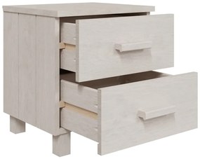 Mesa de cabeceira HAMAR 40x35x44,5 cm pinho maciço branco