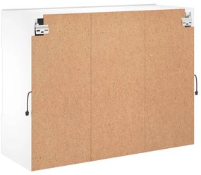 Móvel de parede para TV com luzes LED 78,5x30x60,5 cm branco