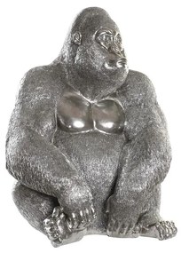Figura Decorativa Dkd Home Decor Prateado Resina Gorila (46 X 40 X 61 cm)