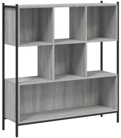 Estante 102x28x172 cm derivados de madeira cinzento sonoma