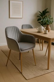 Cadeira Chic Golden - Cinza claro