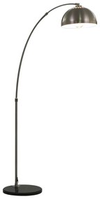 vidaXL Candeeiro em arco 60 W E27 170 cm prateado