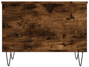 Mesa de centro 60x44,5x45 cm derivados madeira carvalho fumado