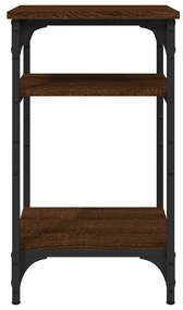 Mesa de apoio 35x30x60cm derivados de madeira carvalho castanho