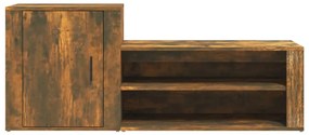 Sapateira 130x35x54 cm derivados de madeira carvalho fumado