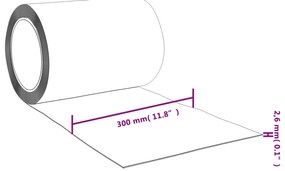 Cortina de porta 300 mm x 2,6 mm 10 m PVC azul