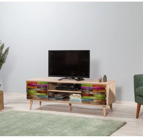 Móvel TV Truva – Carvalho Sonoma – 140x50x40 cm