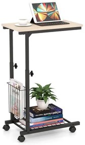 Mesa de console estreita de 120 cm de comprimento, mesa de entrada em mármore sintético - preta