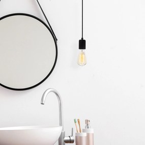 Candeeiro de Teto Kabluni – Preto – Diâmetro 6 cm, Altura 102 cm