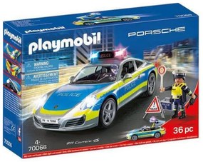 Playset Porsche 911 Carrera 4S Police Playmobil 70066 (36 Pcs)