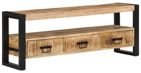Móvel de TV 120x30x45 cm madeira de mangueira maciça