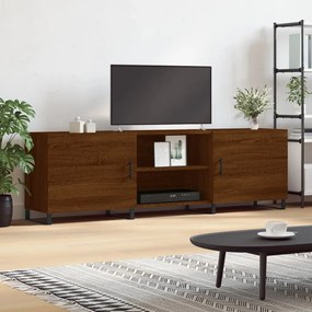 vidaXL Móvel de TV 150x30x50 cm derivados de madeira carvalho castanho