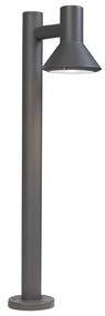 Candeeiro de pé moderno para exterior cinzento escuro 65 cm - Humilis Moderno