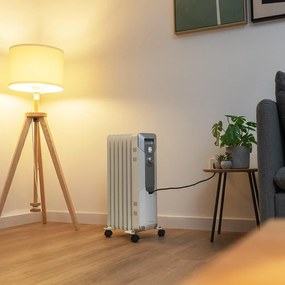 Radiador a óleo Cecotec ReadyWarm 7000 Space 7 módulos e 1500 W com 3 níveis de potência