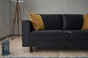 Sofá de 2 Lugares Kale – Antracite – 180x83x91 cm
