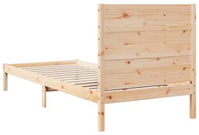 Cama extra longa sem colchão 100x220 cm madeira maciça