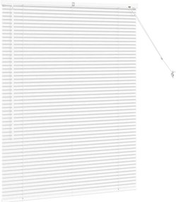 Persiana de Janela com cortinas Outros Manual Branco 100 x 130 cm Alum