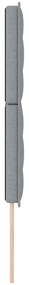 Cabeceira Design Linhas Cinza Claro 140 cm Tecido